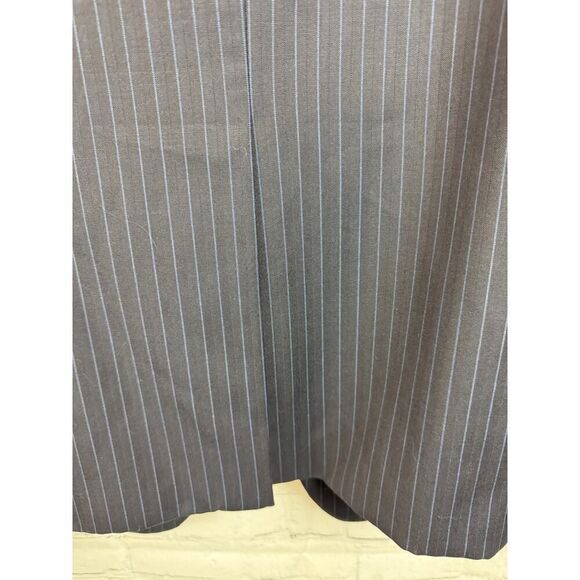 JOSEPH ABBOUD black with blue undertone 100% wool mens suit jacket blazer 48R - Picture 7 of 11